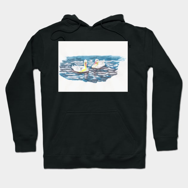 Puddle Ducks Hoodie by MagsWilliamson
